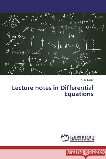 Lecture notes in Differential Equations Nisar, K. S. 9783330029569