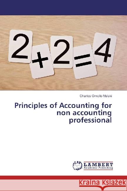 Principles of Accounting for non accounting professional Malaki, Charles Omollo 9783330074637