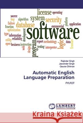 Automatic English Language Preparation Singh, Rajinder 9783330075207 LAP Lambert Academic Publishing