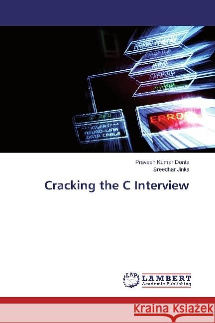 Cracking the C Interview Donta, Praveen Kumar; Jinka, Sreedhar 9783330350366