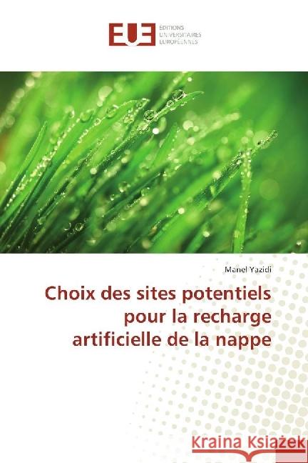 Choix des sites potentiels pour la recharge artificielle de la nappe Yazidi, Manel 9783330879003