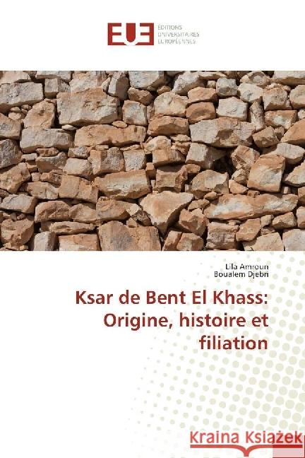 Ksar de Bent El Khass: Origine, histoire et filiation Amroun, Lila; Djebri, Boualem 9783330879140
