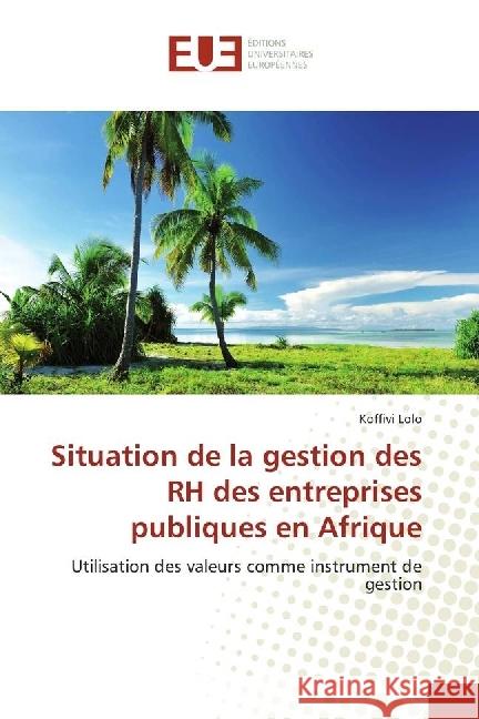 Situation de la gestion des RH des entreprises publiques en Afrique : Utilisation des valeurs comme instrument de gestion Lolo, Koffivi 9783330879263 Éditions universitaires européennes