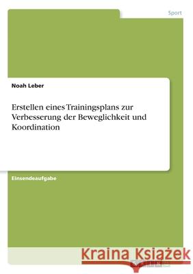 Erstellen eines Trainingsplans zur Verbesserung der Beweglichkeit und Koordination Noah Leber 9783346126238