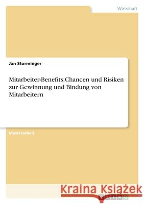 Mitarbeiter-Benefits.Chancen und Risiken zur Gewinnung und Bindung von Mitarbeitern Jan Storminger 9783346478085 Grin Verlag