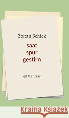 saat spur gestirn: 48 Mantras Zoltan Schick 9783347353312