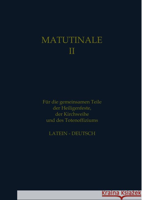 Matutinale II Hofer, Rosa 9783347495128 tredition