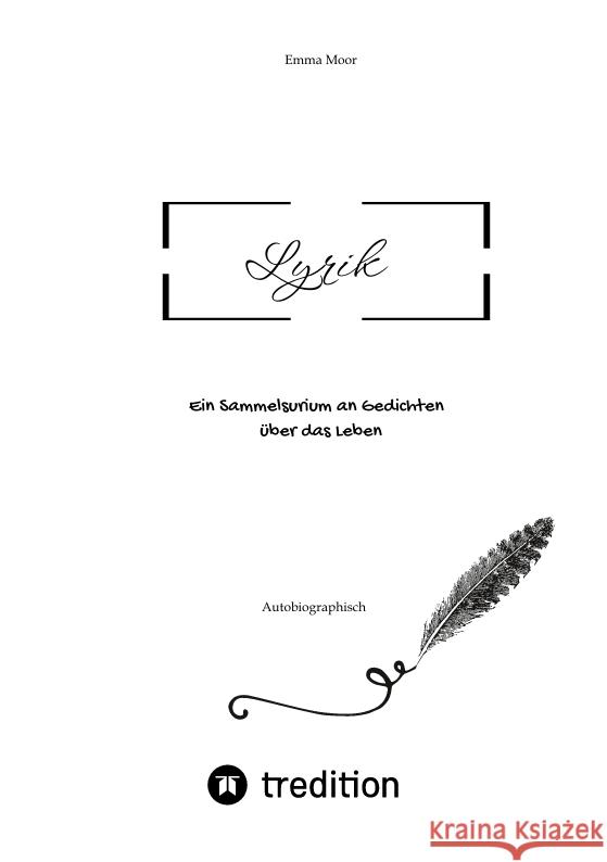 Lyrik Moor, Emma 9783347670006