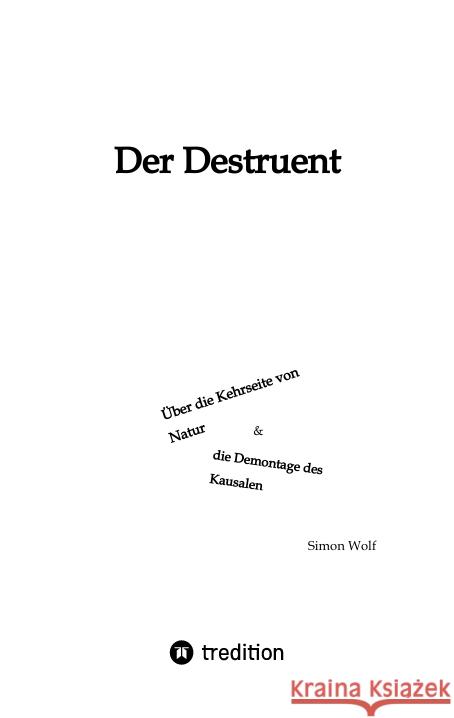 DER DESTRUENT Wolf, Simon 9783347911918