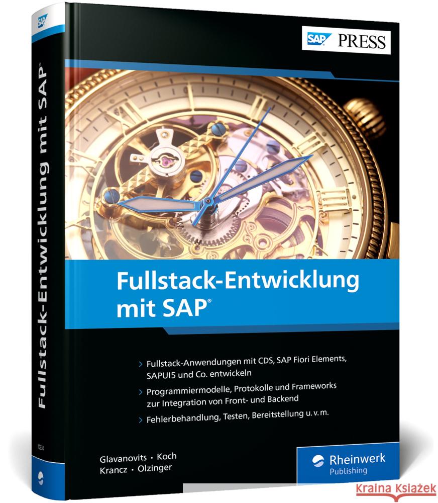 Fullstack-Entwicklung mit SAP Glavanovits, Rene, Koch, Martin, Krancz, Daniel 9783367103348 SAP PRESS