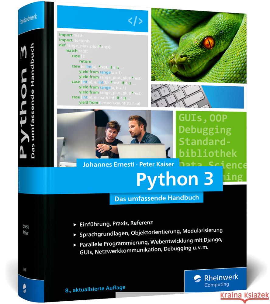 Python 3 Ernesti, Johannes, Kaiser, Peter 9783367104062