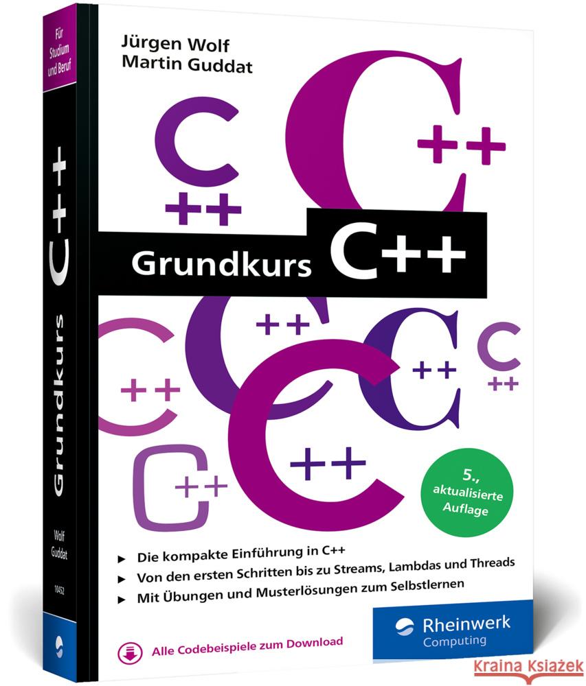 Grundkurs C++ Wolf, Jürgen, Guddat, Martin 9783367104529