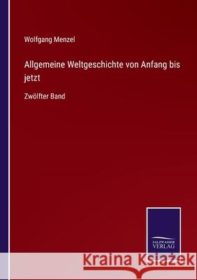 Allgemeine Weltgeschichte von Anfang bis jetzt: Zw?lfter Band Wolfgang Menzel 9783368592363