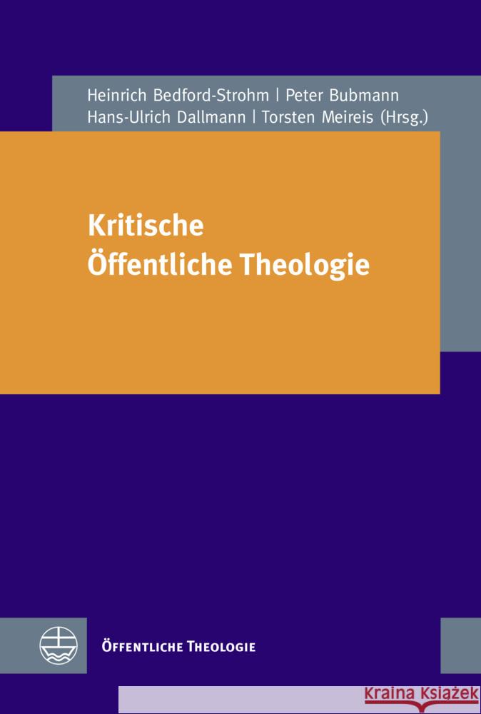Kritische Öffentliche Theologie Dallmann, Hans-Ulrich 9783374072002 Evangelische Verlagsanstalt