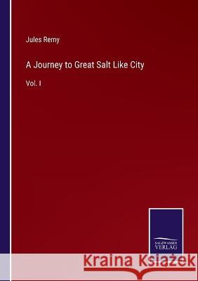 A Journey to Great Salt Like City: Vol. I Jules Remy 9783375040567 Salzwasser-Verlag