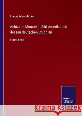 Achtzehn Monate in Süd-Amerika und dessen deutschen Colonien: Erster Band Friedrich Gerstäcker 9783375068660 Salzwasser-Verlag