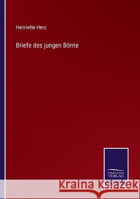 Briefe des jungen Börne Henriette Herz 9783375074043