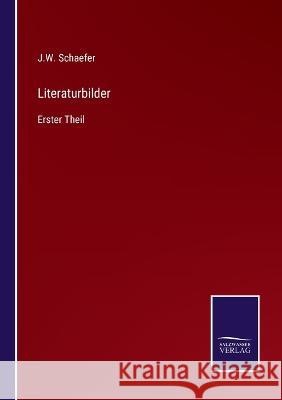 Literaturbilder: Erster Theil J W Schaefer   9783375084547 Salzwasser-Verlag