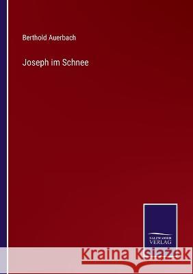 Joseph im Schnee Berthold Auerbach   9783375111342 Salzwasser-Verlag