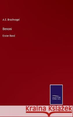 Benoni: Erster Band A E Brachvogel   9783375115173 Salzwasser-Verlag