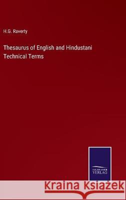 Thesaurus of English and Hindustani Technical Terms H. G. Raverty 9783375142810 Salzwasser-Verlag