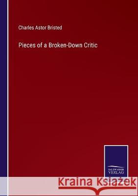 Pieces of a Broken-Down Critic Charles Astor Bristed 9783375147341