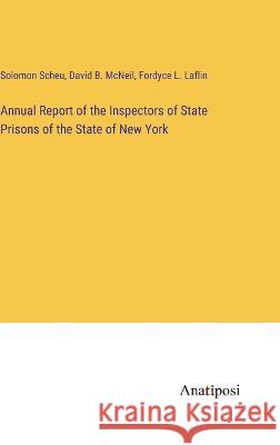 Annual Report of the Inspectors of State Prisons of the State of New York Solomon Scheu David B McNeil Fordyce L Laflin 9783382125813