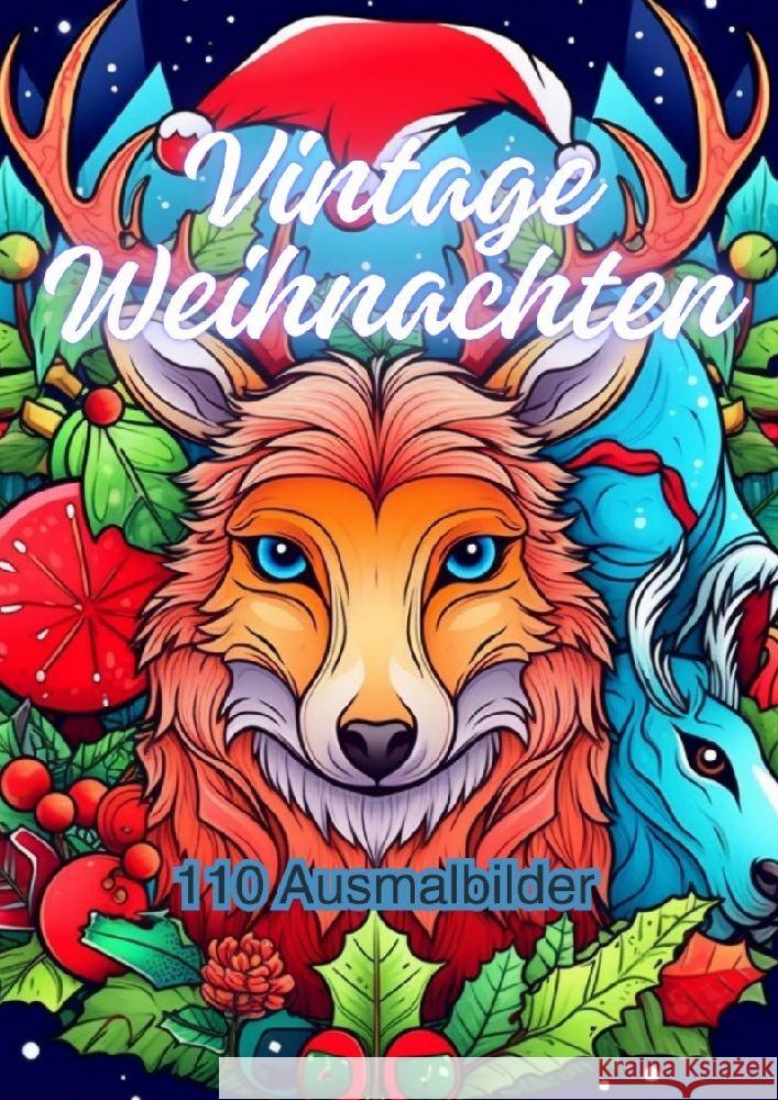 Vintage Weihnachten: 110 Ausmalbilder Diana Kluge 9783384048486 Tredition Gmbh