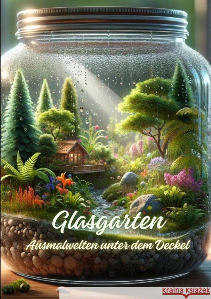 Glasgarten: Ausmalwelten unter dem Deckel Diana Kluge 9783384058065