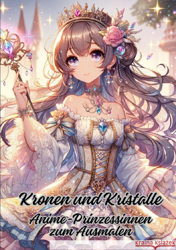 Kronen und Kristalle: Anime-Prinzessinnen zum Ausmalen Diana Kluge 9783384106544