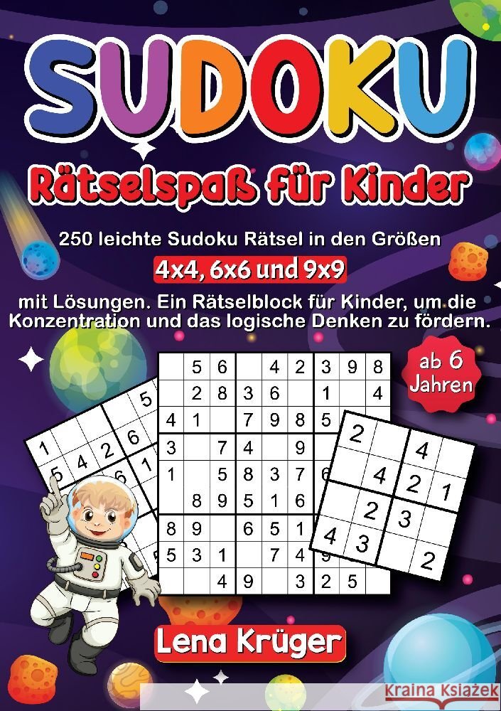 Sudoku Rätselspaß für Kinder ab 6 Jahren Krüger, Lena 9783384108517
