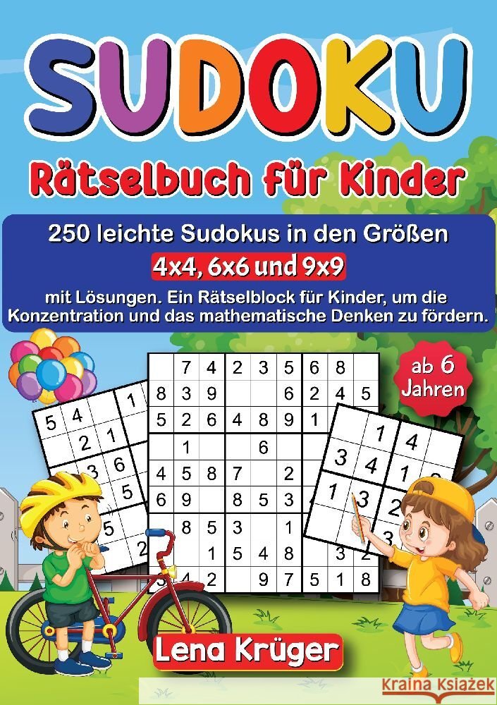 Sudoku Rätselbuch für Kinder ab 6 Jahren Krüger, Lena 9783384109293