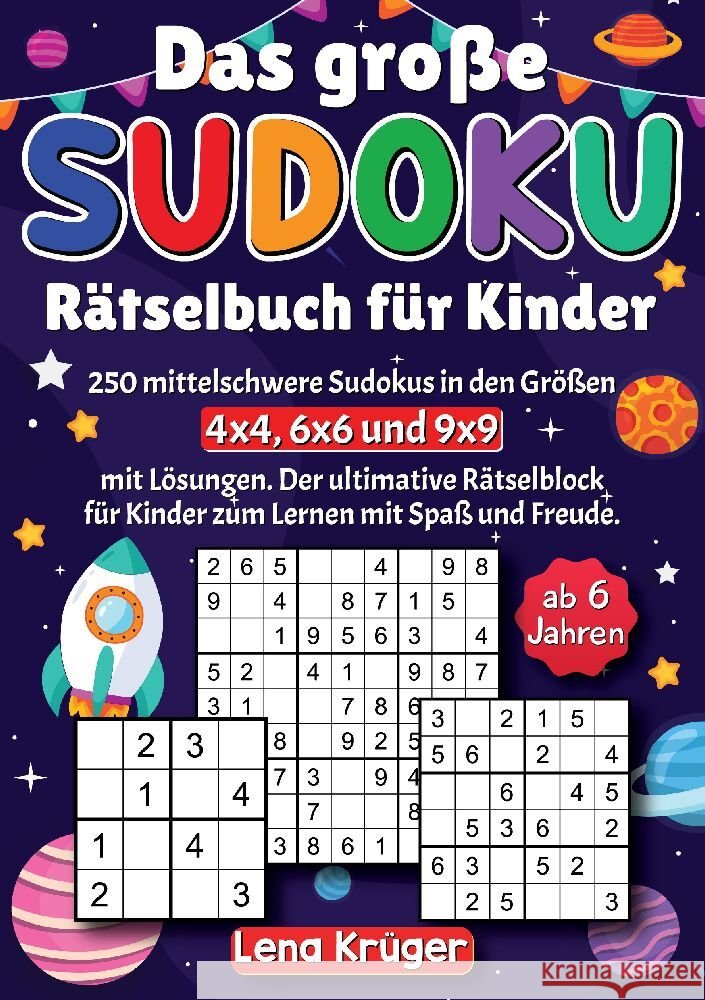 Das große Sudoku Rätselbuch für Kinder ab 6 Jahren Krüger, Lena 9783384114839