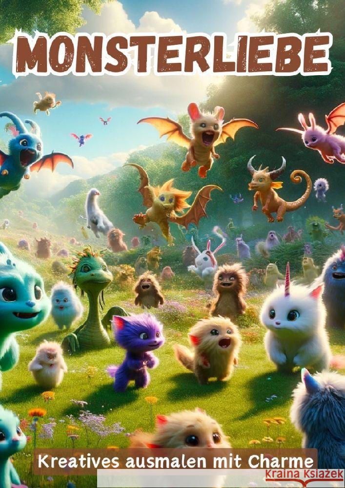 Monsterliebe: Kreatives ausmalen mit Charme Maxi Pinselzauber 9783384123572 Tredition Gmbh
