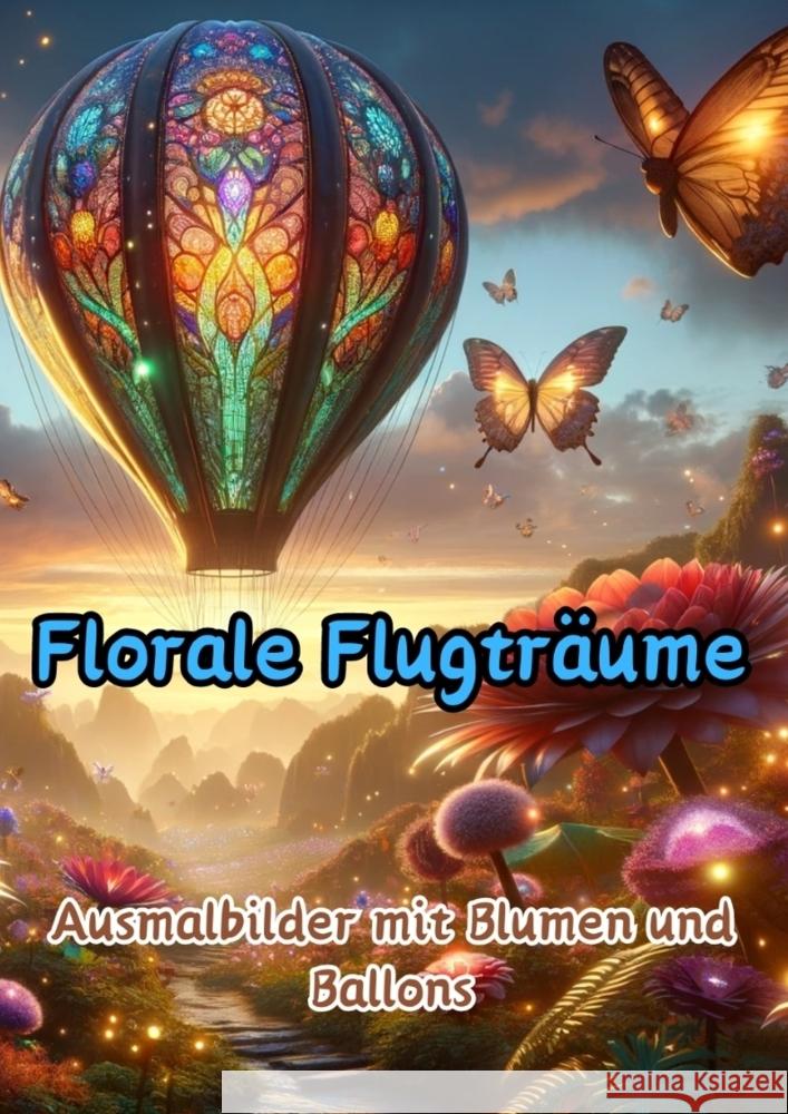 Florale Flugtr?ume: Ausmalbilder mit Blumen und Ballons Maxi Pinselzauber 9783384138699 Tredition Gmbh