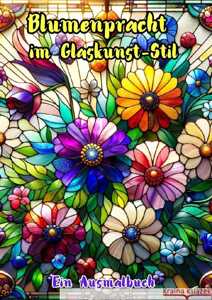 Blumenpracht im Glaskunst-Stil: Ein Ausmalbuch Maxi Pinselzauber 9783384173393 Tredition Gmbh
