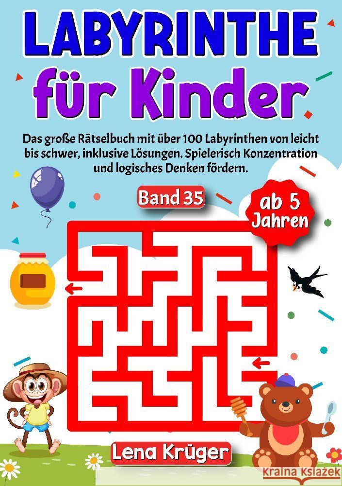 Labyrinthe für Kinder ab 5 Jahren - Band 35 Krüger, Lena 9783384184917