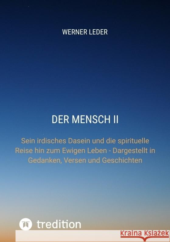 DER MENSCH II Leder, Werner 9783384425454