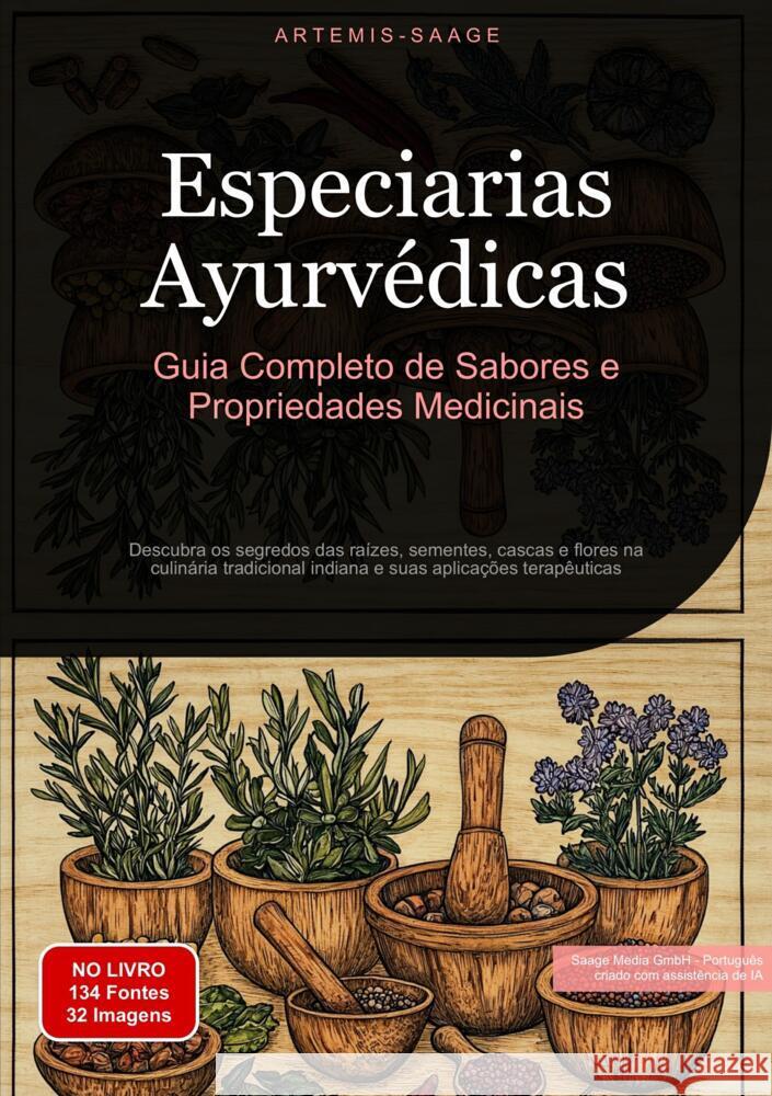 Especiarias Ayurvédicas: Guia Completo de Sabores e Propriedades Medicinais Saage - Português, Artemis 9783384485441 Saage Books