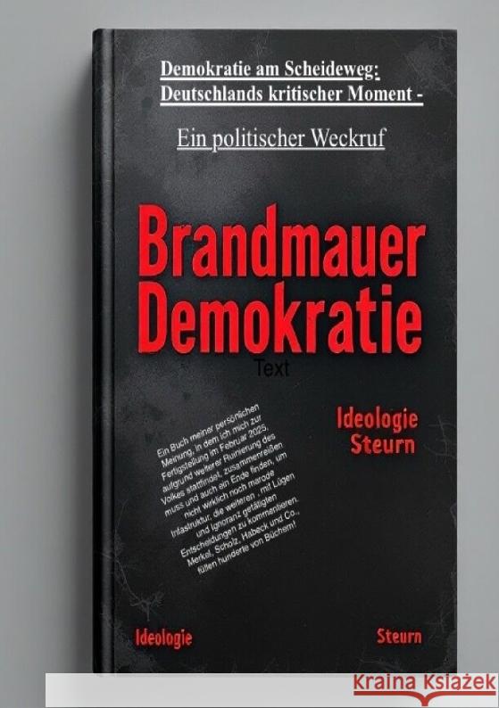 Demokratie am Scheideweg: Deutschlands kritischer Moment - Red, Dave 9783384523839