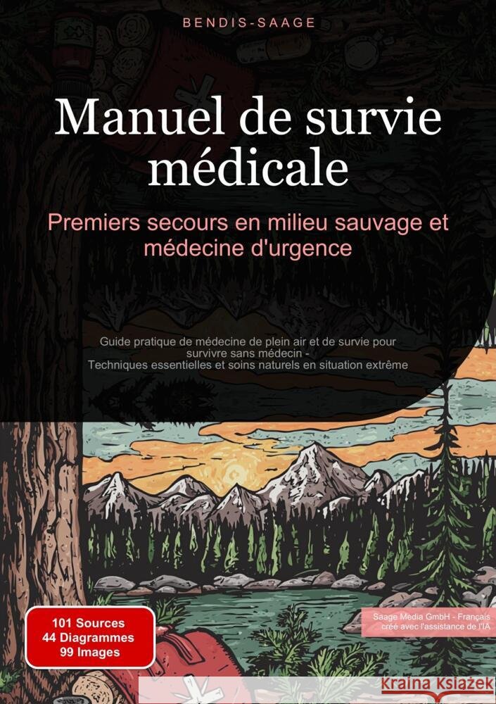 Manuel de survie médicale: Premiers secours en milieu sauvage et médecine d'urgence Saage - Français, Bendis A. I. 9783384530271 Saage Books