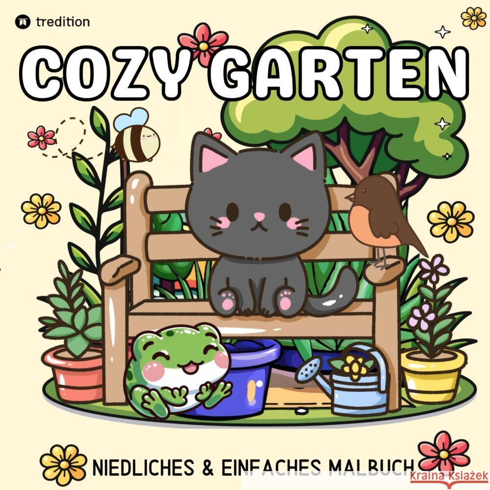 Cozy Malbuch für Erwachsene Garten Malbuch - Süße Motive aus dem Garten Bold and Easy Meik, Millie 9783384539823