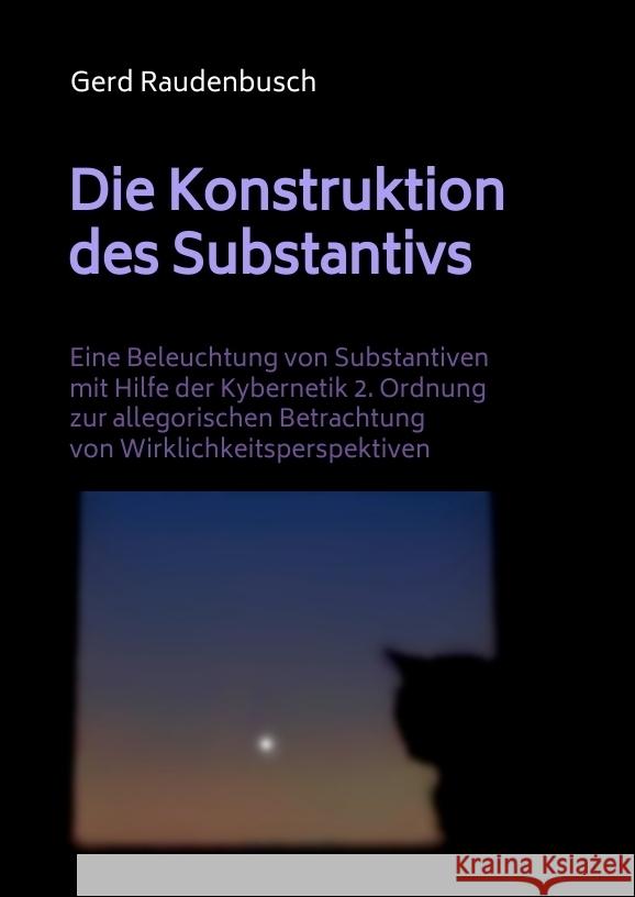 Die Konstruktion des Substantivs Raudenbusch, Gerd 9783384540973