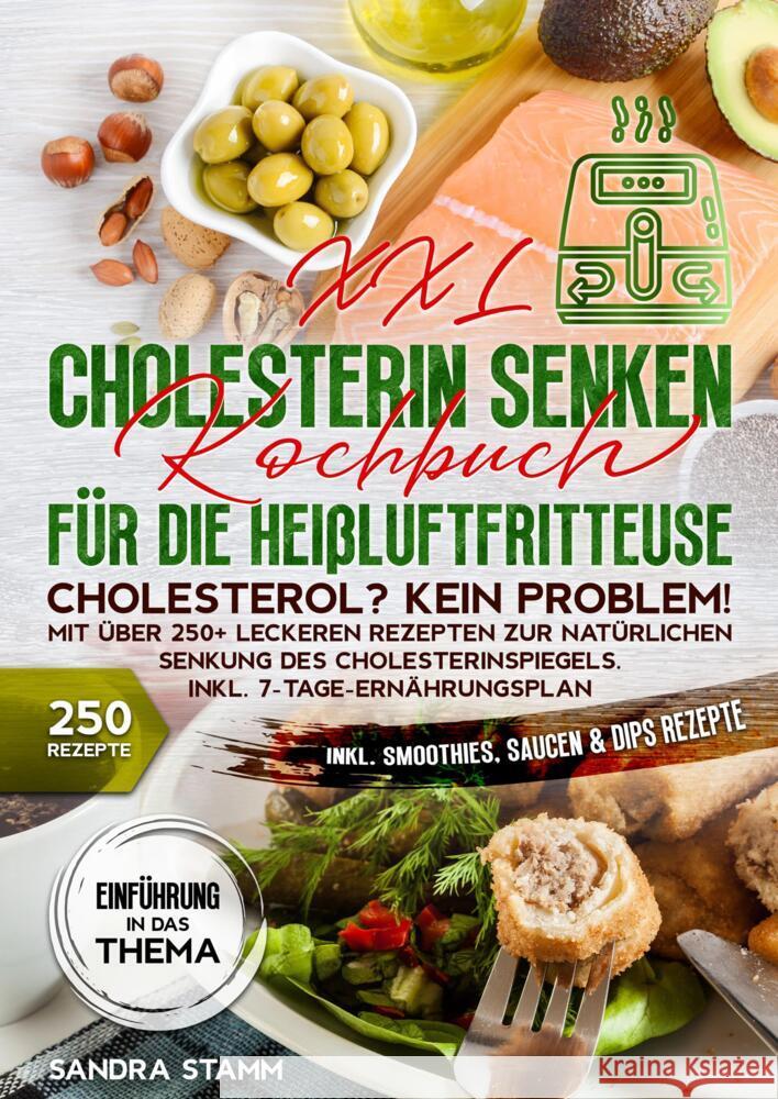 XXL Cholesterin senken Kochbuch für die Heißluftfritteuse Stamm, Sandra 9783384558947