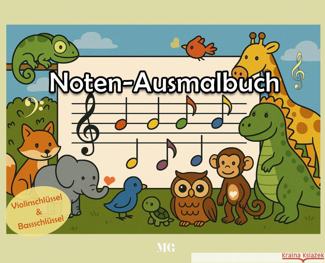 Noten-Ausmalbuch Galka, Magdalena 9783384658111