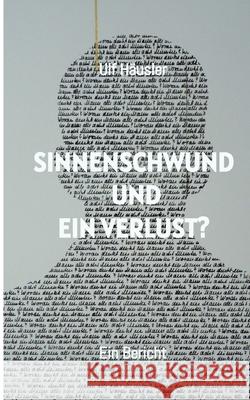 Sinnenschwund und ein Verlust? Häusler, Ulf 9783384681874