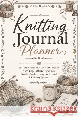 Knitting Journal Planner: Project Notebook with WIP Tracker, Yarn Log, Pattern Organizer, Needle Tracker, Progress Journal & Knitting Quotes for Knitt Baum, Inge 9783384938695