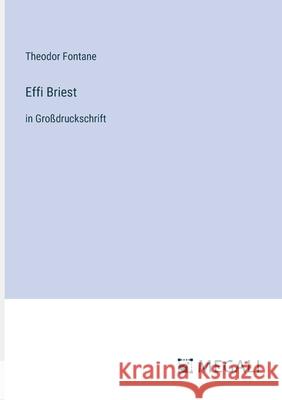Effi Briest: in Gro?druckschrift Theodor Fontane 9783387042146