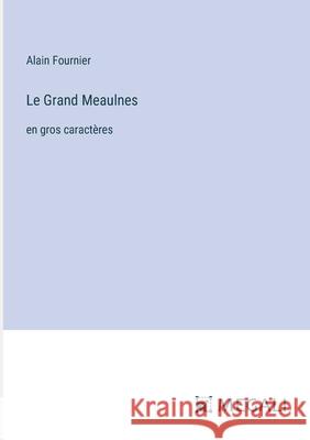 Le Grand Meaulnes: en gros caract?res Alain Fournier 9783387045949