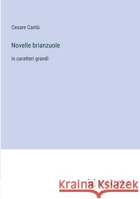 Novelle brianzuole: in caratteri grandi Cesare Cant? 9783387075687 Megali Verlag